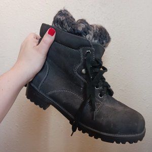 UNIONBAY Women's Stockholm Fashion  Sweater Ankle Bootie Boot Black Suede Size 9